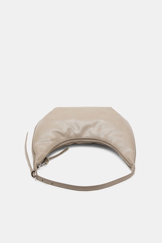 Sac porté épaule moyen ovale - Marron clair
