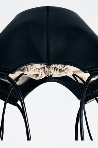 Sac à épaule moyen style shopper - Noir