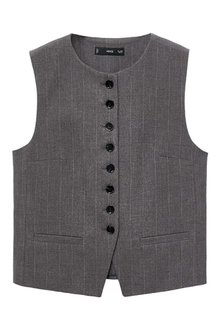 Gilet costume boutons - Gris