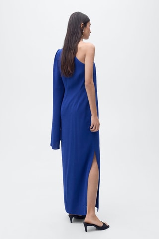 Robe longue manches cloche - Bleu
