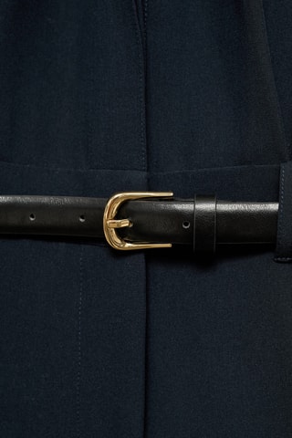 Combinaison droite ceinture - Bleu marine