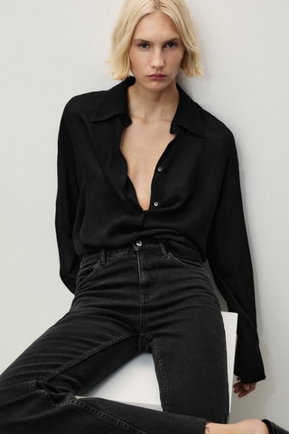 Jean Fiona flare taille normale - Noir