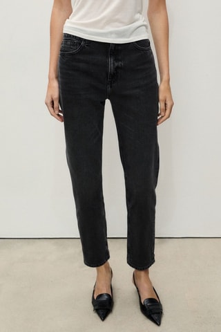Jeans Mom2000 tiro alto - Negro