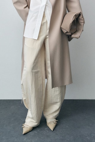 Pantalon de jogging pinces - Écru