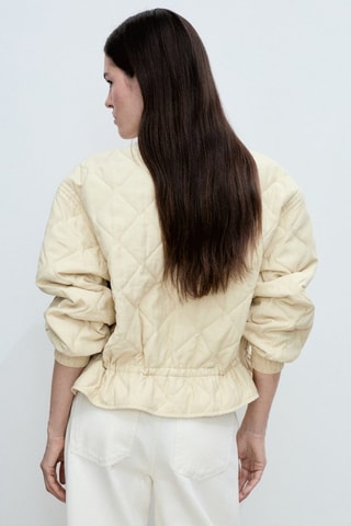 Veste bomber matelassée - Jaune