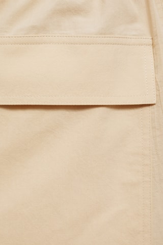 Pantalon crop coton - Beige