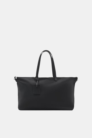 Sac shopper nylon - Noir