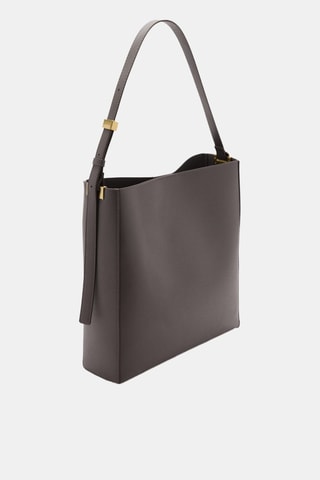 Sac cabas détail métallique - Gris