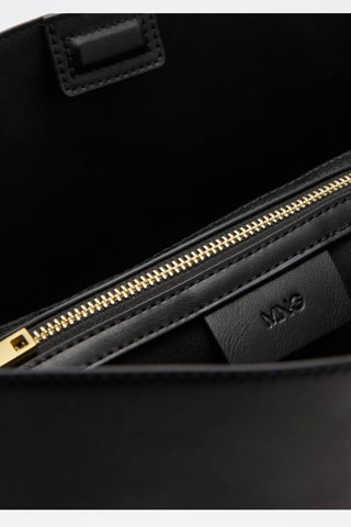 Sac cabas détail métallique - Noir