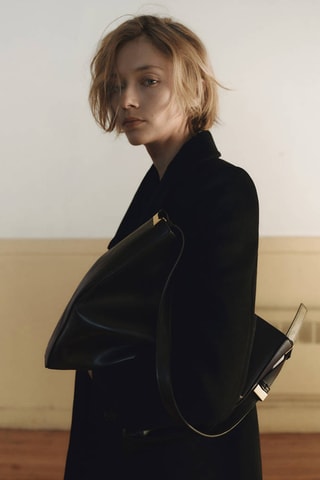 Sac cabas détail métallique - Noir