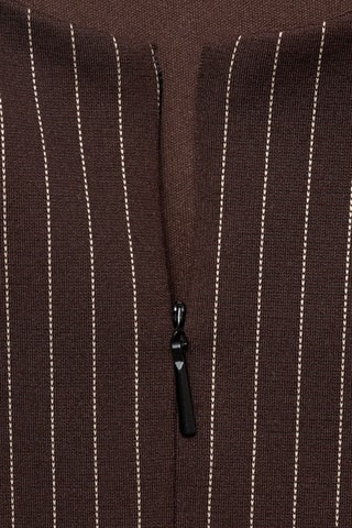 Top cintré à zip - Marron