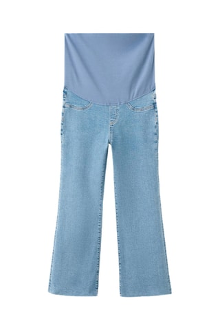 Jean de grossesse flare crop - Bleu