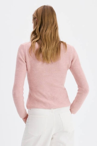 Pull maille coutures - Rose