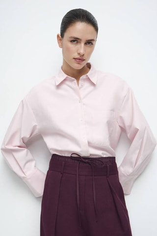 Pantalon à pinces combiné à la taille - Rouge