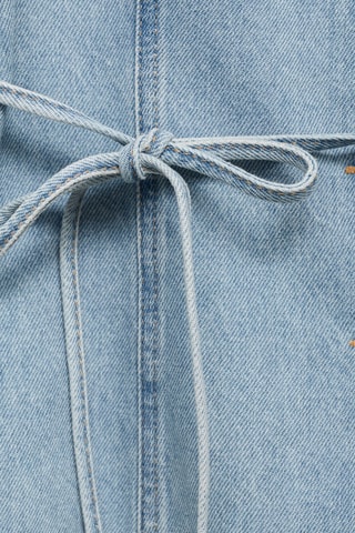 Gilet en jean boutons - Bleu