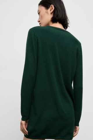 Robe maille fine - Vert foncé