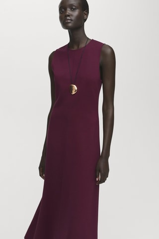 Robe longue évasée - Bordeaux