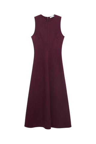 Robe longue évasée - Bordeaux