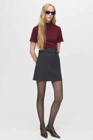 Robe combinée ceinture - Bordeaux