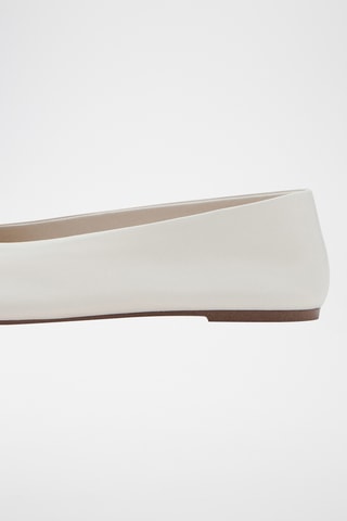 Ballerines cuir - Écru