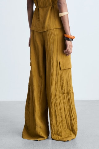 Pantalon cargo texturé - Vert