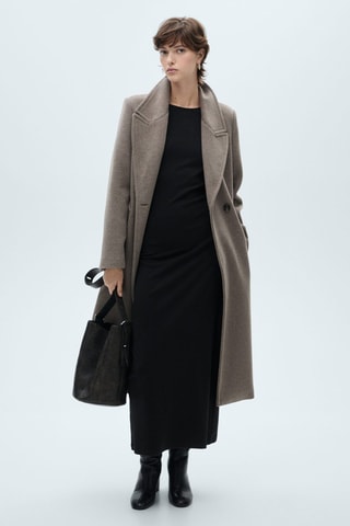 Robe midi coton - Noir