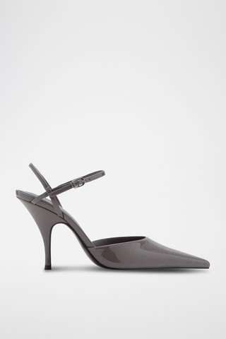 Chaussures vernies à talon - Gris
