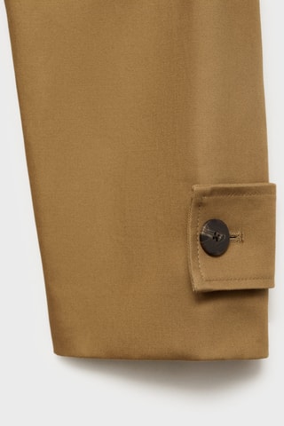 Trench long 100 % coton - Marron
