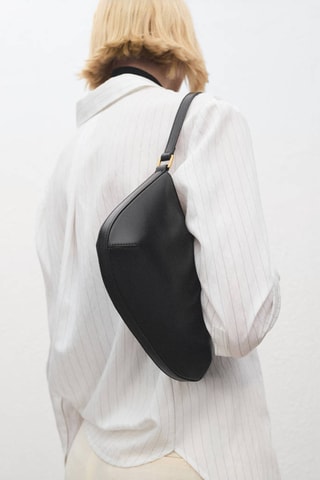 Sac porté épaule ovale - Noir