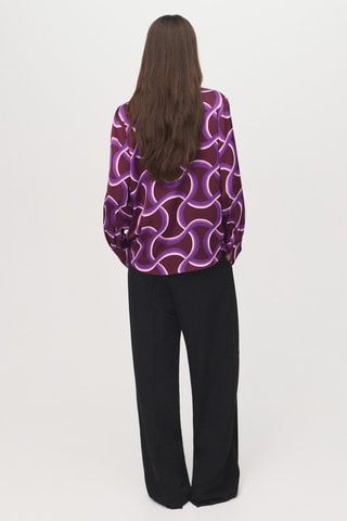 Chemise à imprimé abstrait - Violet