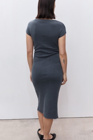 Robe en coton pour future maman - Gris