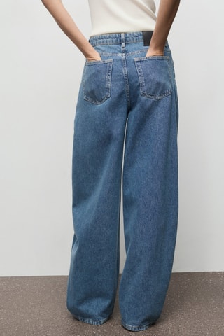 Jean balloon taille normale - Bleu
