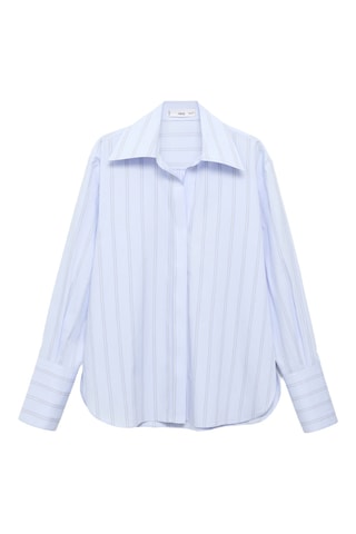 Chemise rayures revers - Ciel