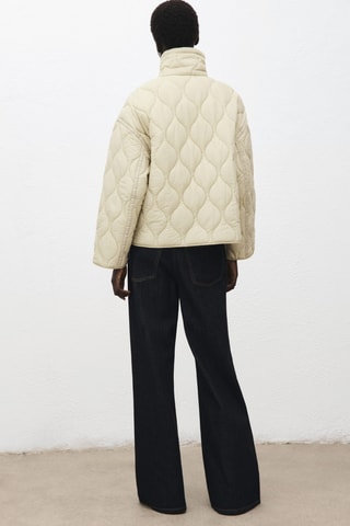 Anorak matelassé oversize - Blanc