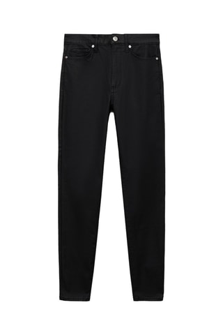 Jean skinny taille normale enduit - Noir