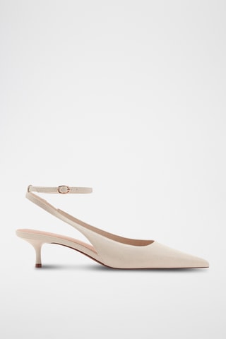 Chaussures pointues talon kitten heel - Beige
