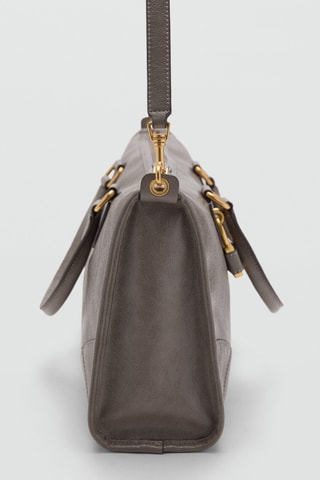 Sac avec anses finition brillante - Gris