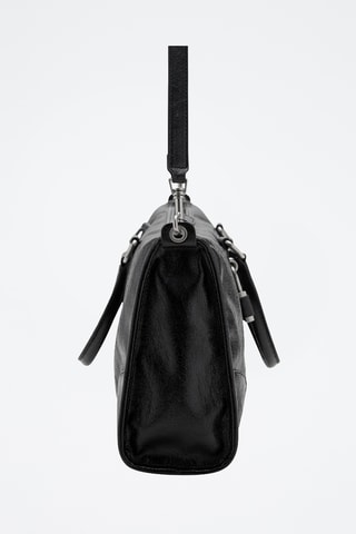 Sac avec anses finition brillante - Noir