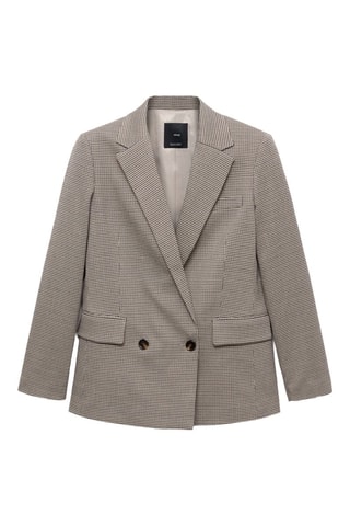 Blazer croisé double boutonnage - Marron