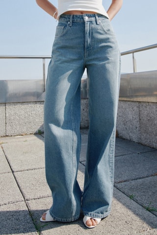 Jean droit taille normale - Bleu