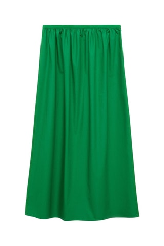 Jupe coton évasée - Vert