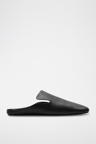 Chaussures cuir bout carré - Noir