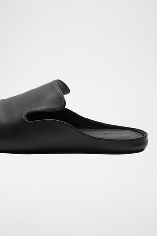 Chaussures cuir bout carré - Noir