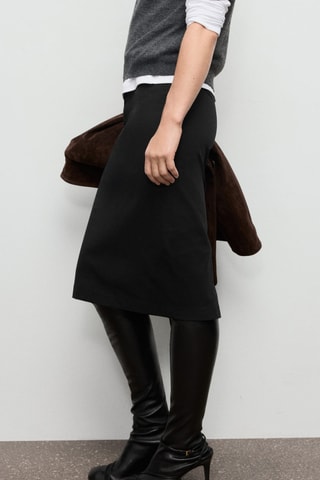 Jupe crayon midi - Noir