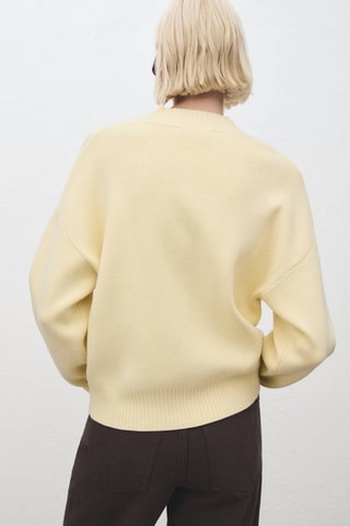 Pull-over col montant - Jaune