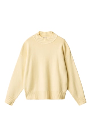 Pull-over col montant - Jaune