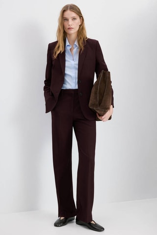 Blazer costume droit - Rouge