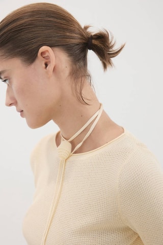 Pull-over en maille fine - Jaune