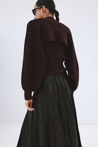 Top maille - Violet