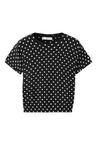 Pull-over maille pois - Noir